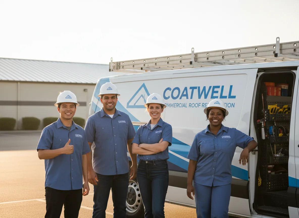 Commercial roof coating company in Farmersville, CA